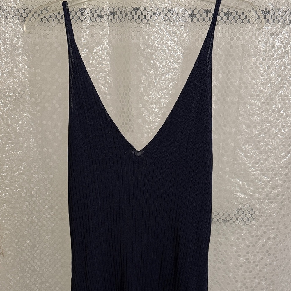 H&M Ribbed Bodycon V neck Slip Dress - Picture 3 of 6